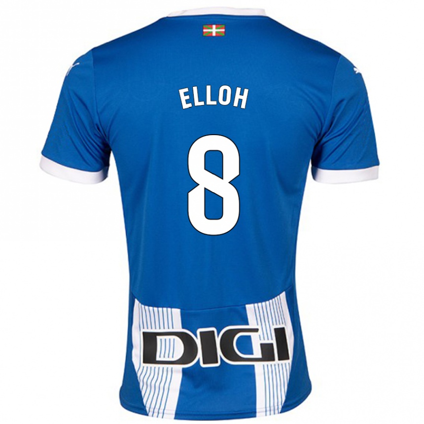 Kids Football Rebecca Elloh #8 Blue Home Jersey 2024/25 T-Shirt