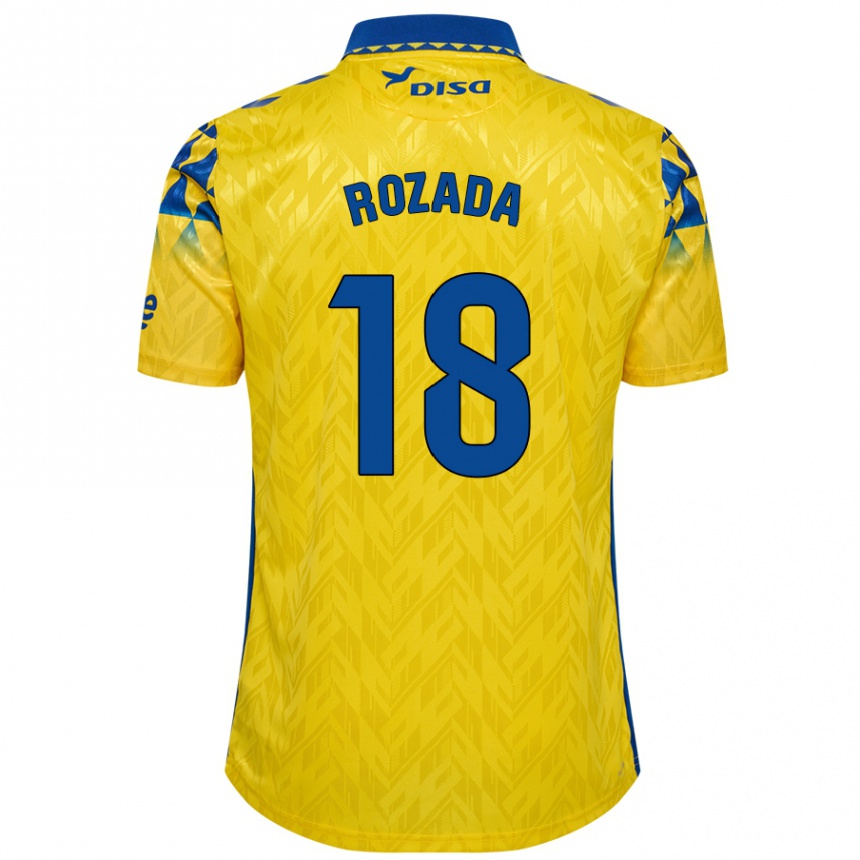 Kids Football Viti Rozada #18 Yellow Blue Home Jersey 2024/25 T-Shirt