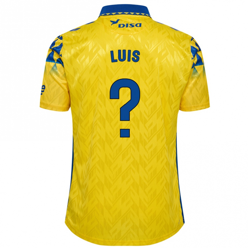 Kids Football Ryan Luis #0 Yellow Blue Home Jersey 2024/25 T-Shirt