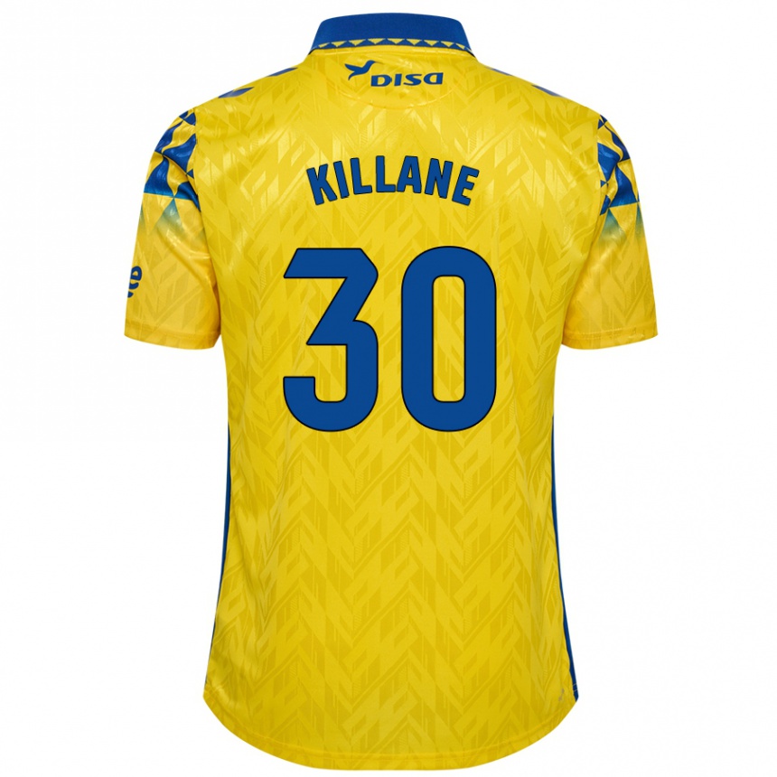 Kids Football Álvaro Killane #30 Yellow Blue Home Jersey 2024/25 T-Shirt