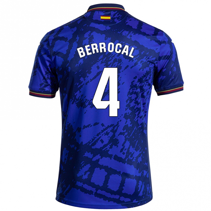 Kids Football Juan Berrocal #4 Darker Blue Home Jersey 2024/25 T-Shirt