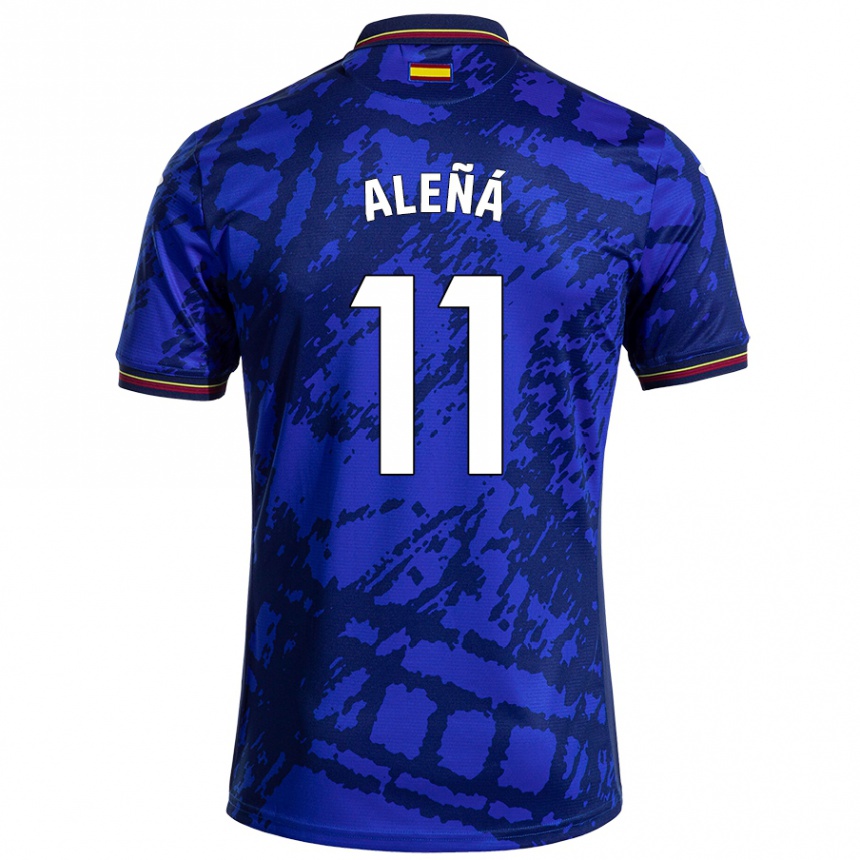 Kids Football Carles Aleñá #11 Darker Blue Home Jersey 2024/25 T-Shirt