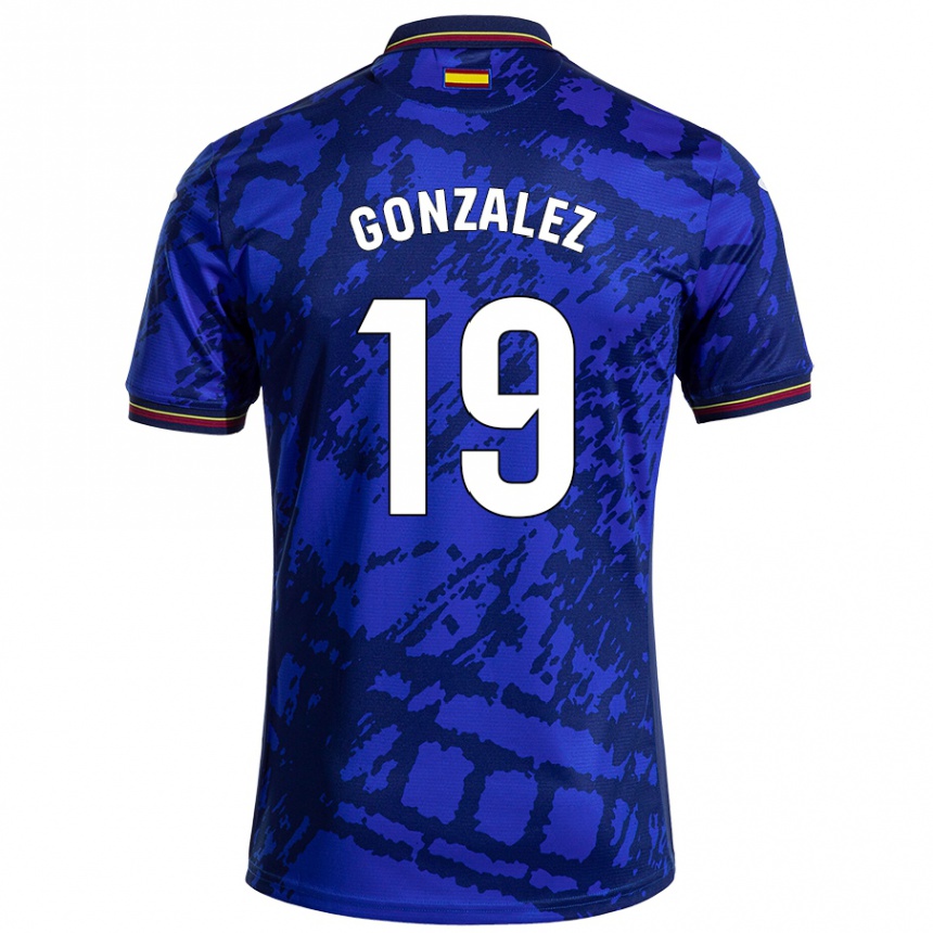 Kids Football Peter González #19 Darker Blue Home Jersey 2024/25 T-Shirt