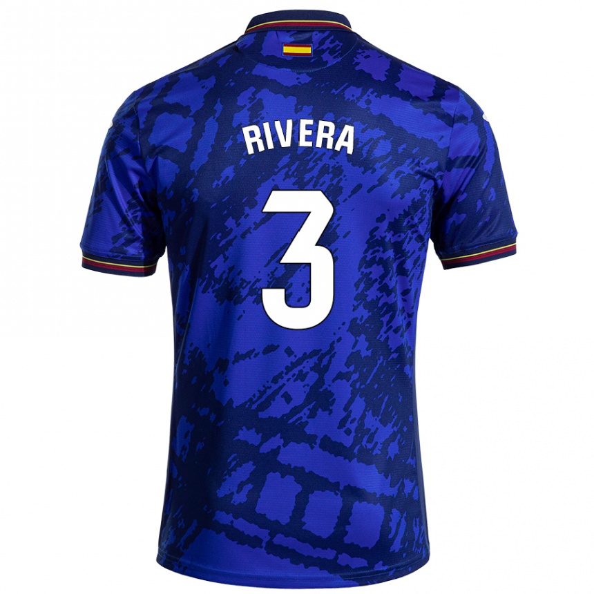 Kids Football Gorka Rivera #3 Darker Blue Home Jersey 2024/25 T-Shirt