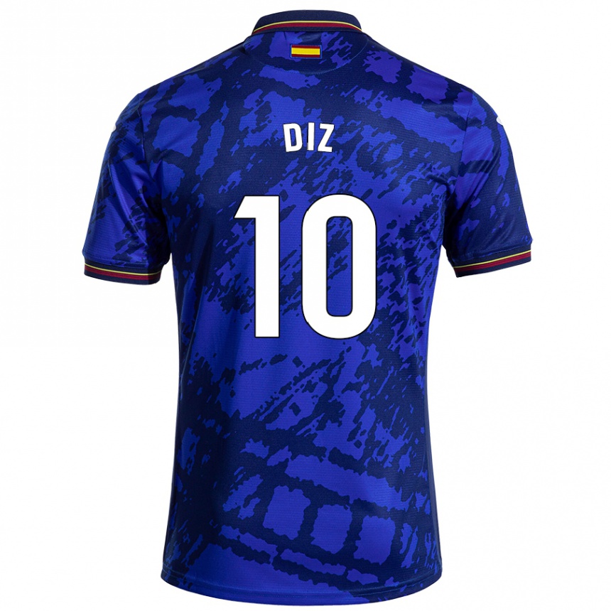 Kids Football Rafa Diz #10 Darker Blue Home Jersey 2024/25 T-Shirt