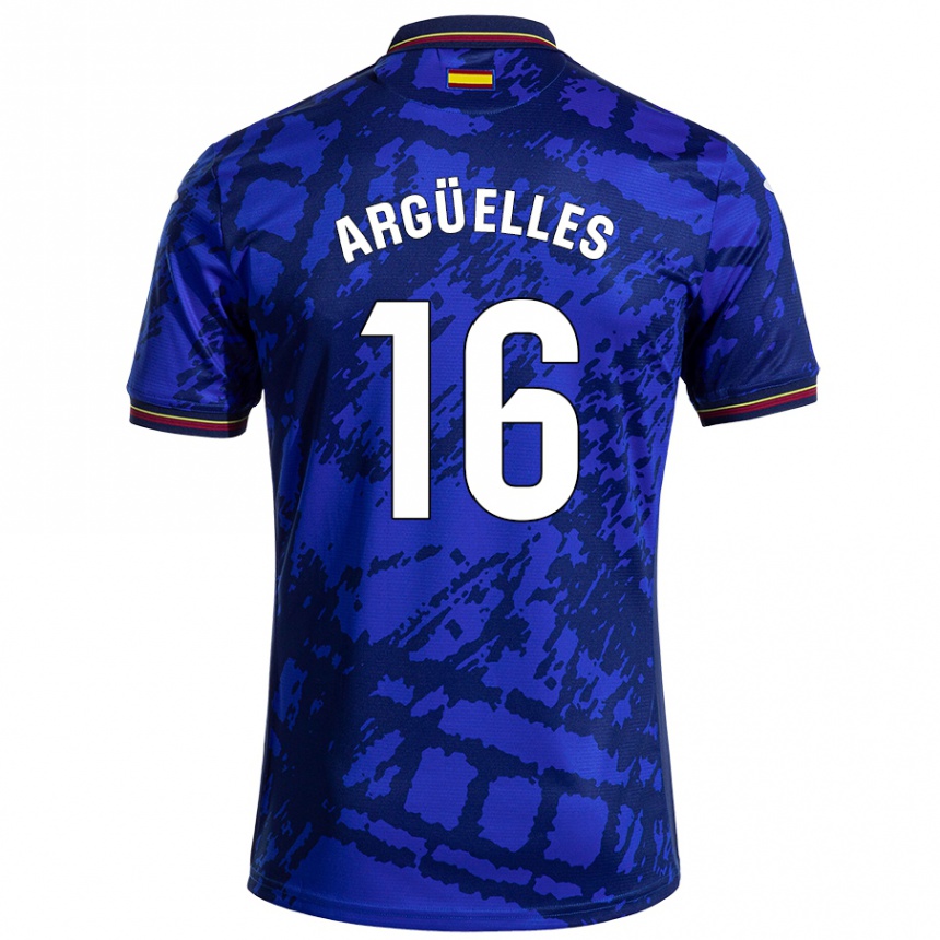 Kids Football David Argüelles #16 Darker Blue Home Jersey 2024/25 T-Shirt