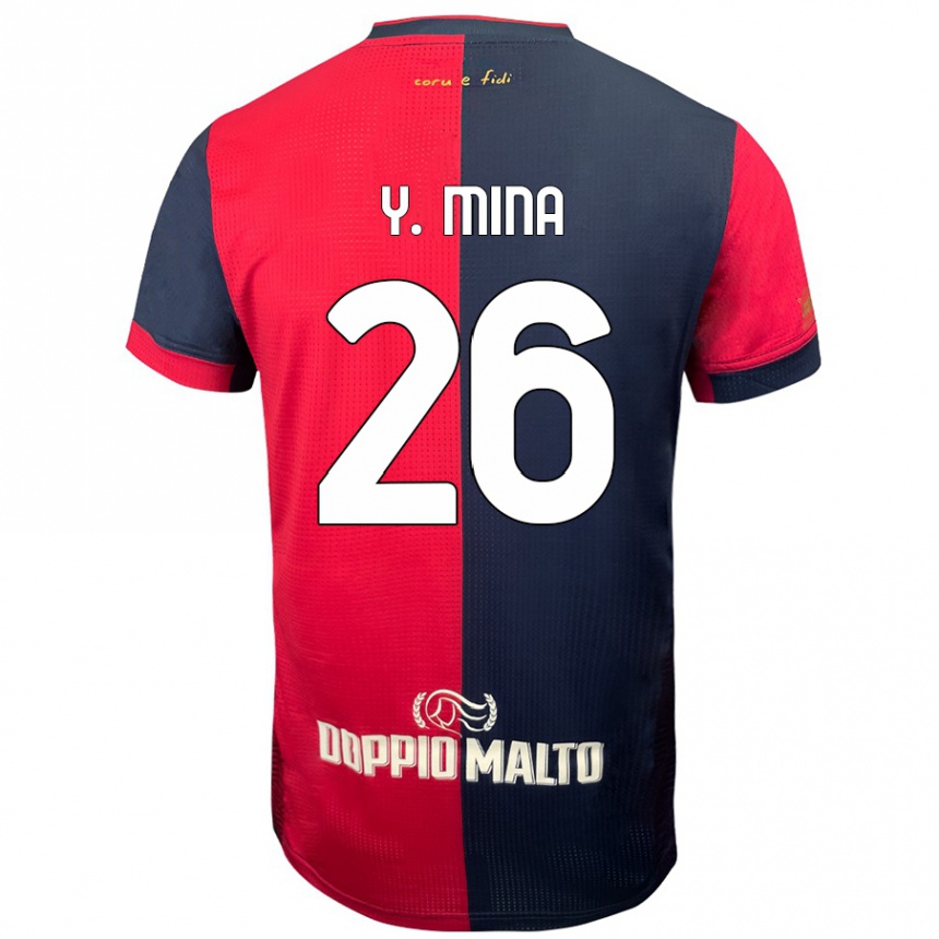 Kids Football Yerry Mina #26 Red Darker Blue Home Jersey 2024/25 T-Shirt