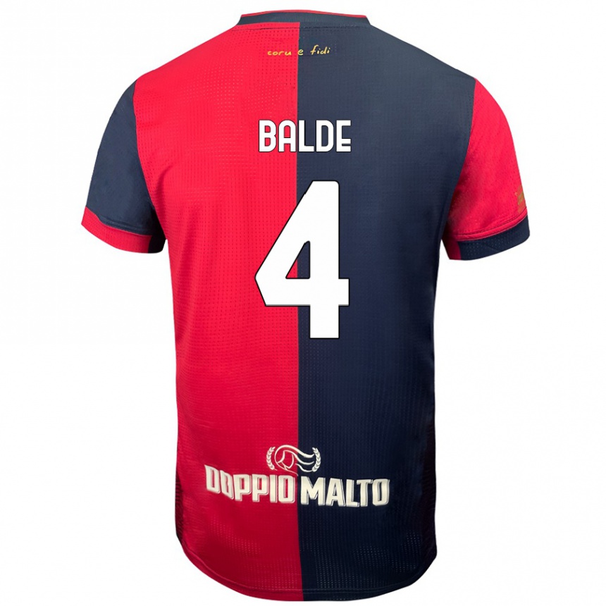 Kids Football Mamadou Balde #4 Red Darker Blue Home Jersey 2024/25 T-Shirt