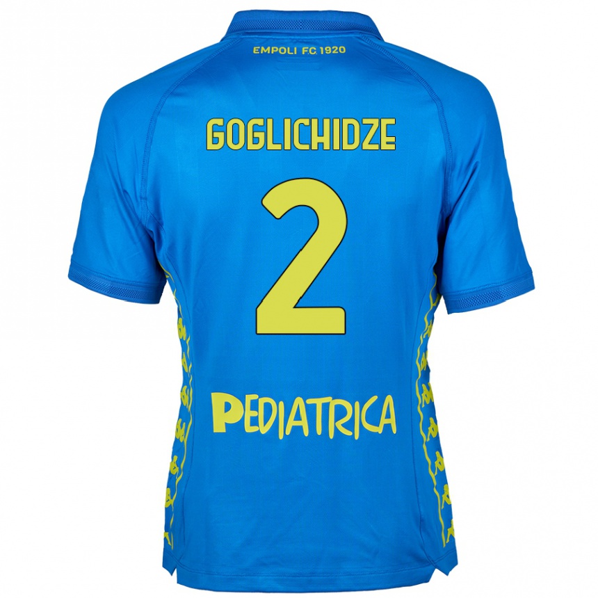 Kids Football Saba Goglichidze #2 Blue Home Jersey 2024/25 T-Shirt