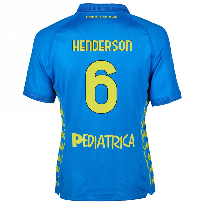 Kids Football Liam Henderson #6 Blue Home Jersey 2024/25 T-Shirt