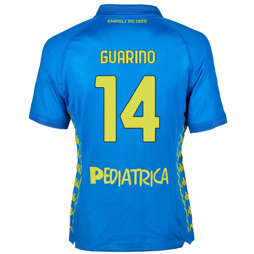 Kids Football Gabriele Guarino #14 Blue Home Jersey 2024/25 T-Shirt