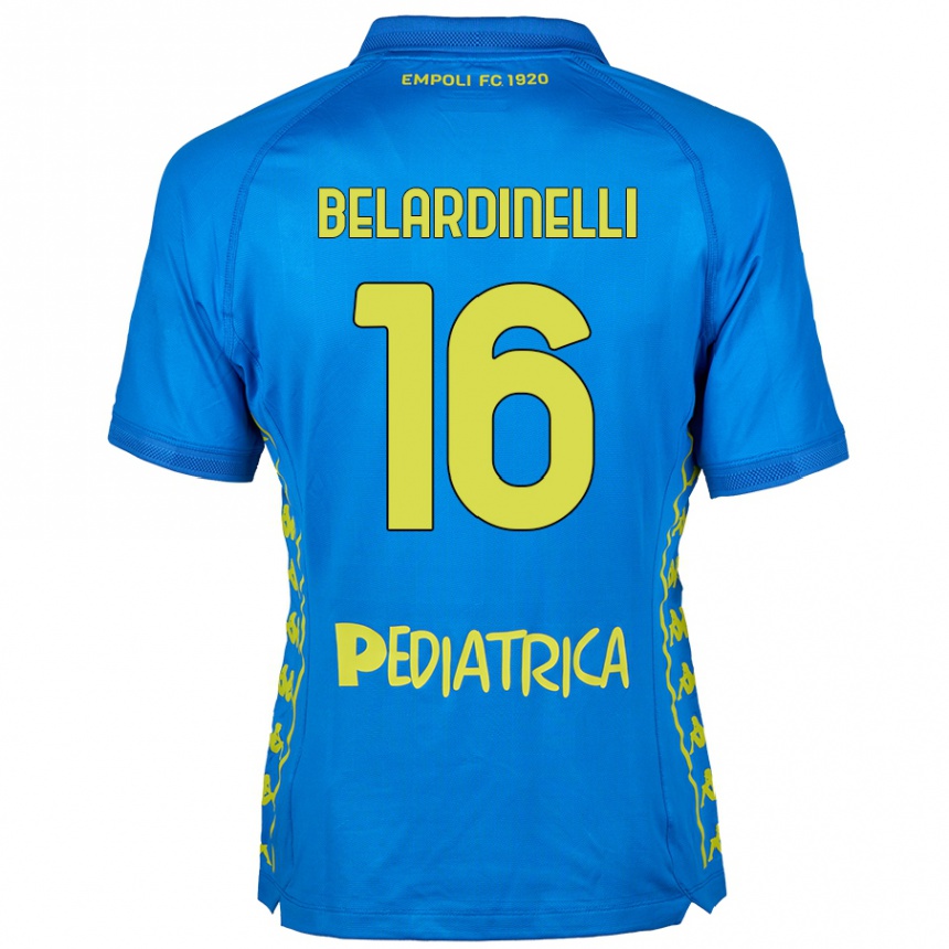 Kids Football Luca Belardinelli #16 Blue Home Jersey 2024/25 T-Shirt