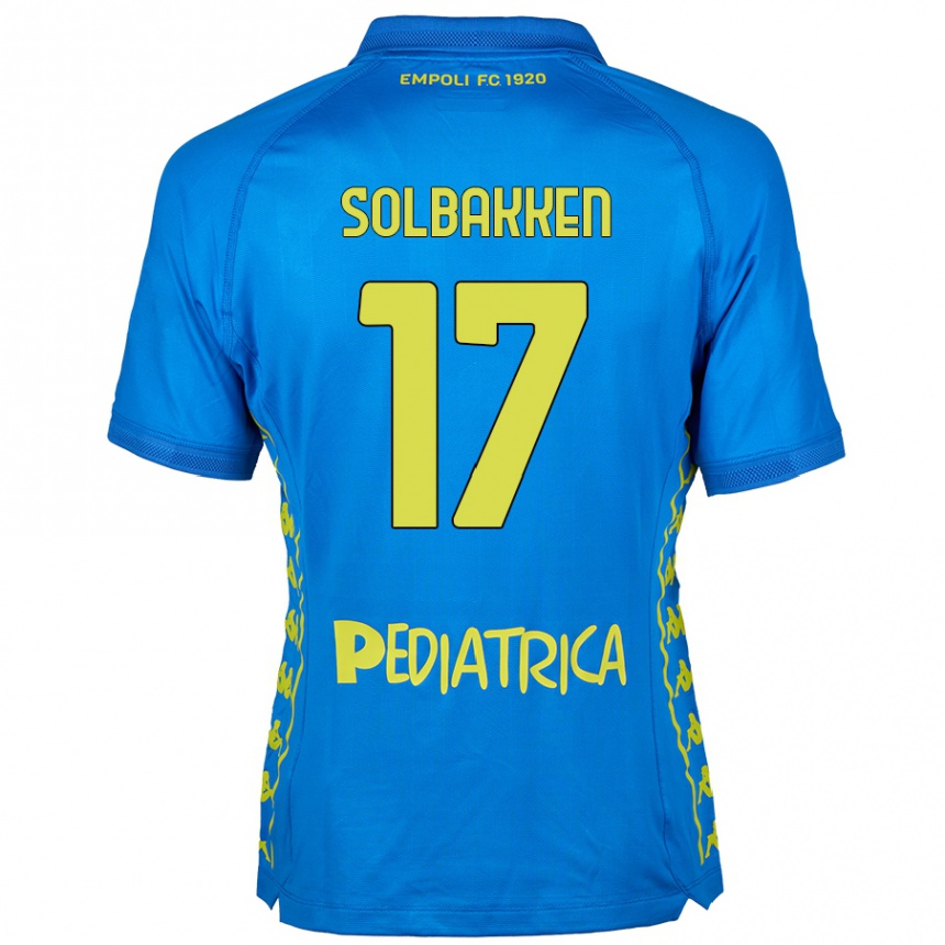 Kids Football Ola Solbakken #17 Blue Home Jersey 2024/25 T-Shirt