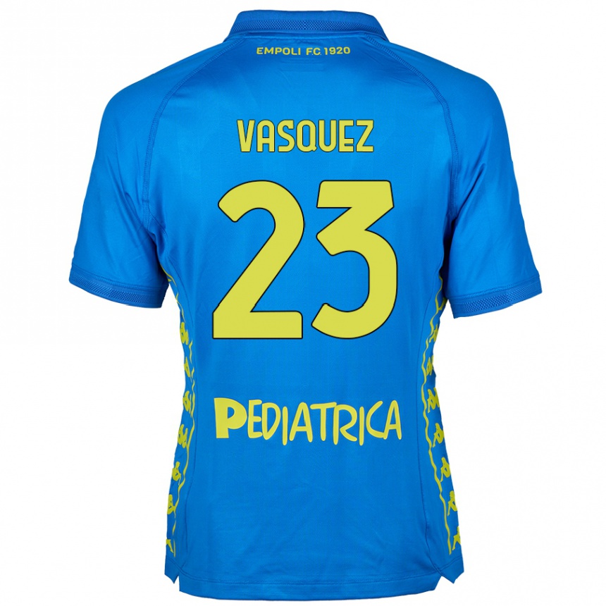 Kids Football Devis Vásquez #23 Blue Home Jersey 2024/25 T-Shirt