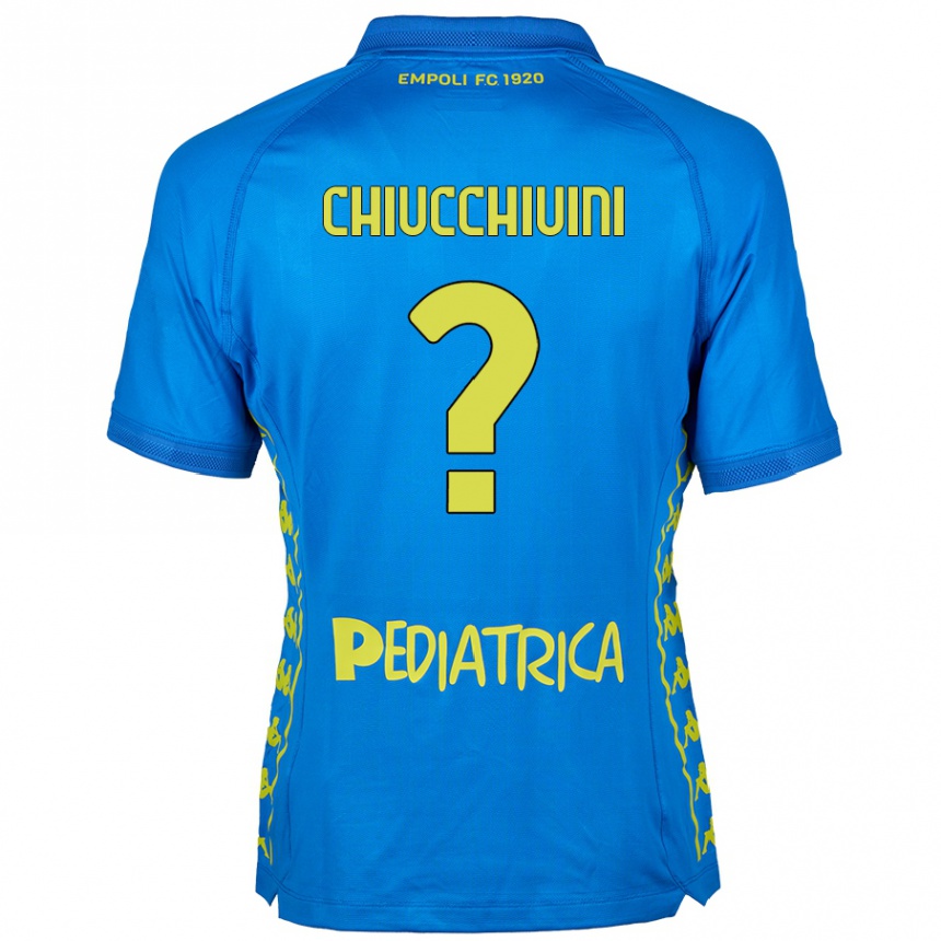 Kids Football Lorenzo Chiucchiuini #0 Blue Home Jersey 2024/25 T-Shirt