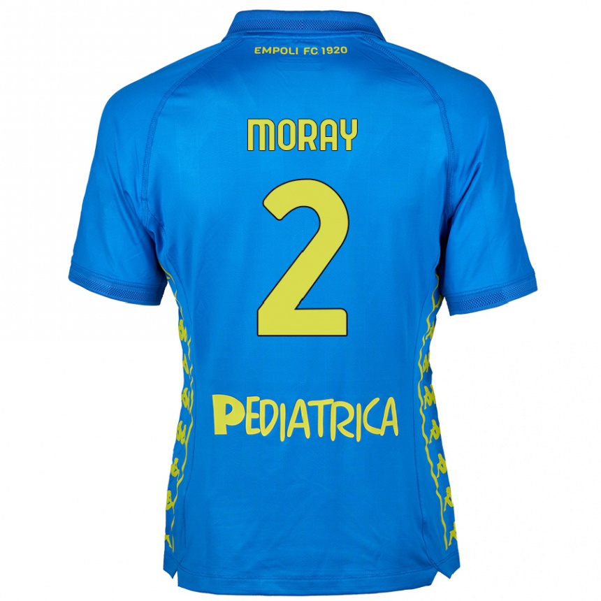 Kids Football Jeremy Moray #2 Blue Home Jersey 2024/25 T-Shirt