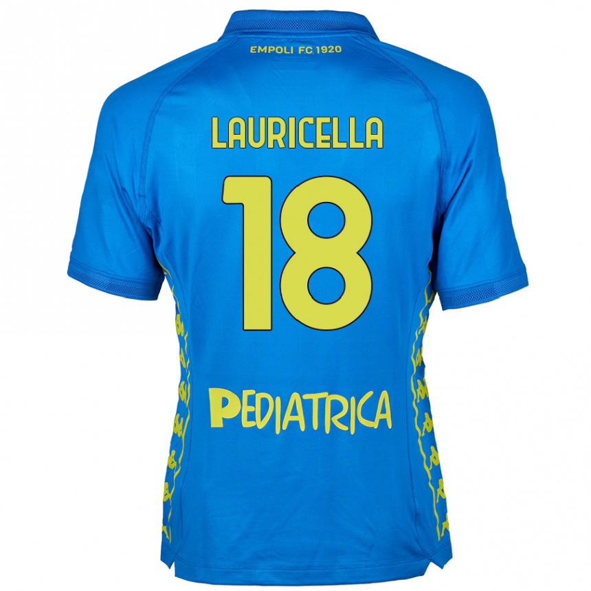 Kids Football Giovanni Lauricella #18 Blue Home Jersey 2024/25 T-Shirt