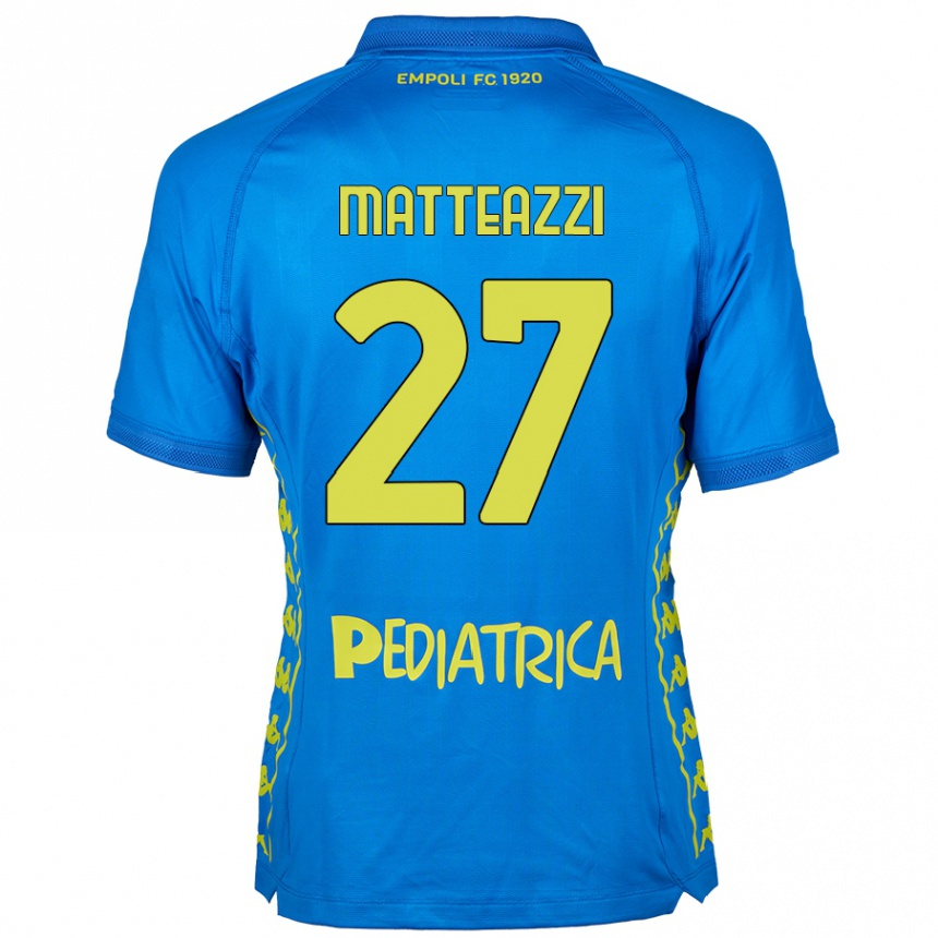 Kids Football Ernesto Matteazzi #27 Blue Home Jersey 2024/25 T-Shirt