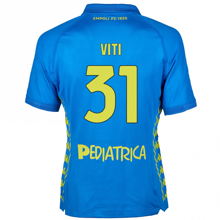 Kids Football Vittorio Viti #31 Blue Home Jersey 2024/25 T-Shirt