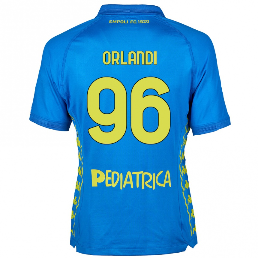 Kids Football Andrea Orlandi #96 Blue Home Jersey 2024/25 T-Shirt