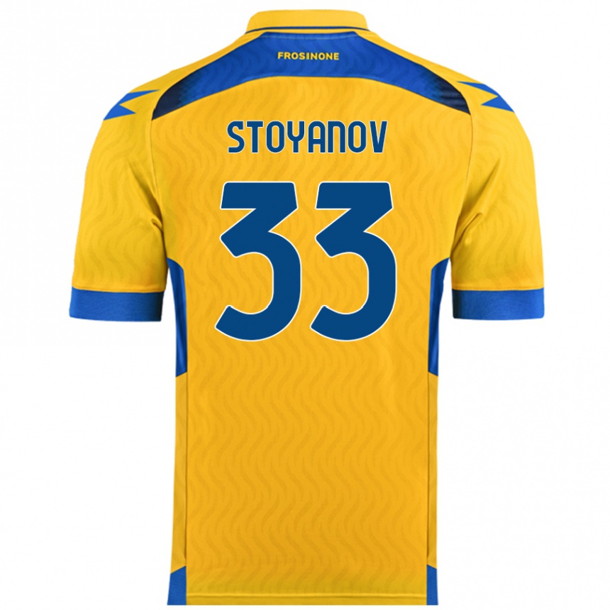 Kids Football Steliyan Stoyanov #33 Yellow Home Jersey 2024/25 T-Shirt