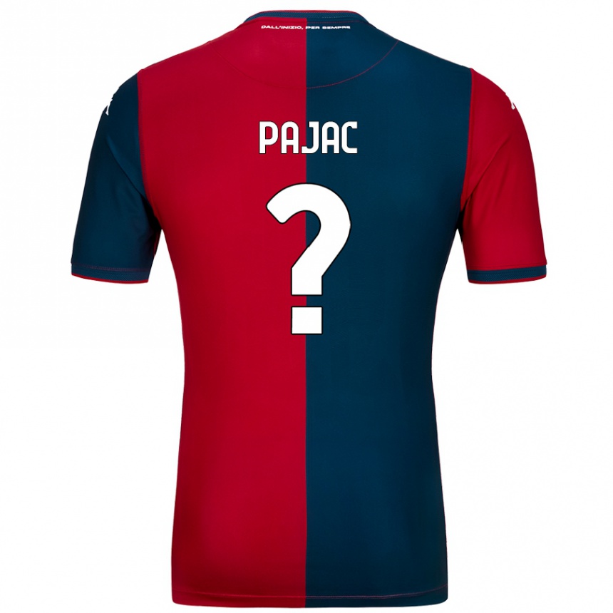 Kids Football Marko Pajac #0 Red Dark Blue Home Jersey 2024/25 T-Shirt