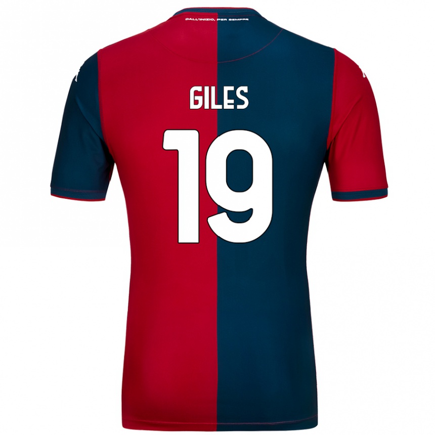 Kids Football Heidi Giles #19 Red Dark Blue Home Jersey 2024/25 T-Shirt