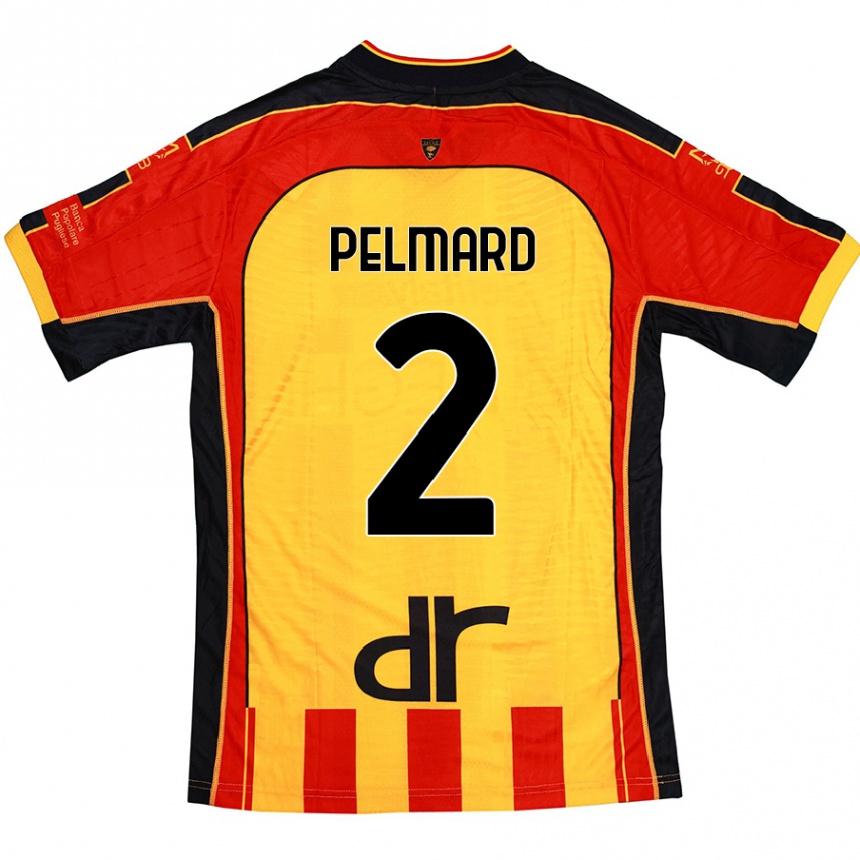 Kids Football Andy Pelmard #2 Yellow Red Home Jersey 2024/25 T-Shirt