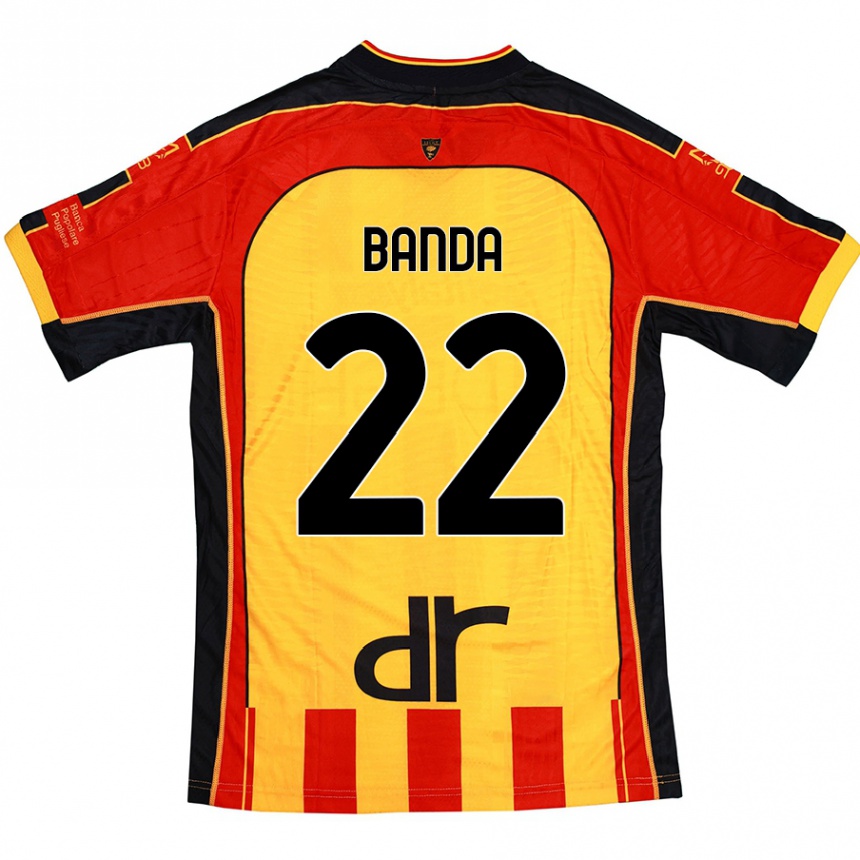 Kids Football Lameck Banda #22 Yellow Red Home Jersey 2024/25 T-Shirt