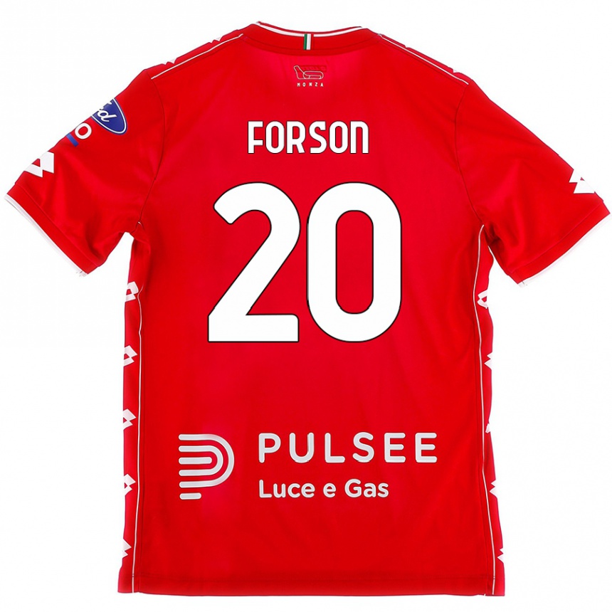 Kids Football Omari Forson #20 Red White Home Jersey 2024/25 T-Shirt