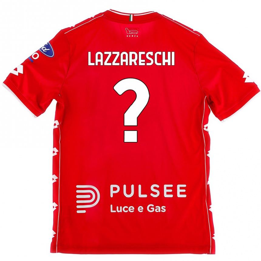 Kids Football Andrea Lazzareschi #0 Red White Home Jersey 2024/25 T-Shirt