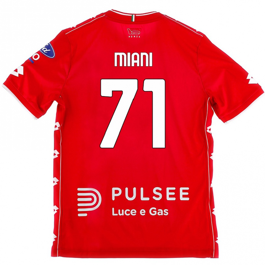 Kids Football Arthur Miani #71 Red White Home Jersey 2024/25 T-Shirt