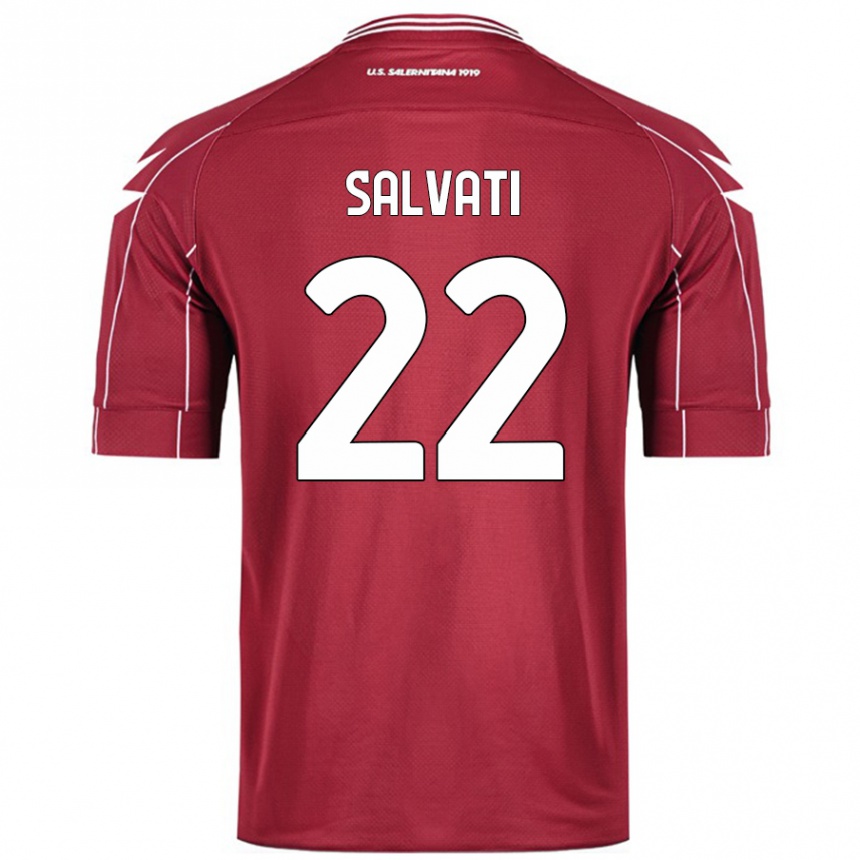 Kids Football Gregorio Salvati #22 Burgundy Home Jersey 2024/25 T-Shirt