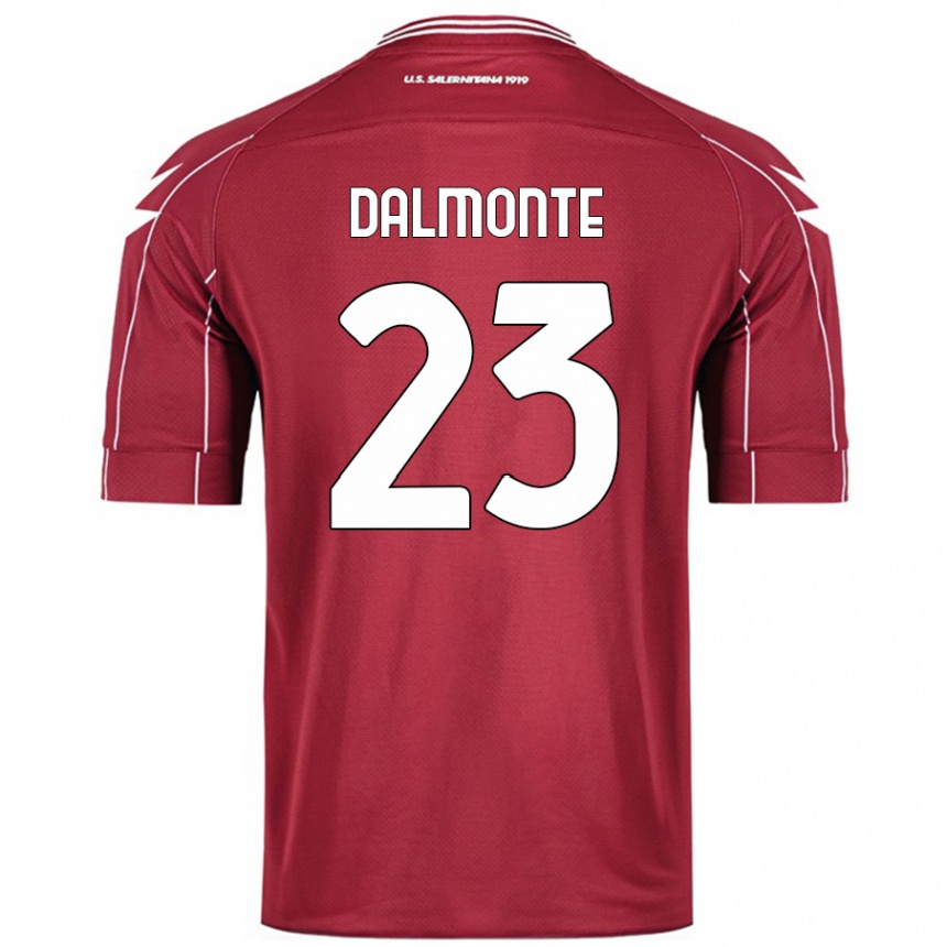 Kids Football Nicola Dalmonte #23 Burgundy Home Jersey 2024/25 T-Shirt