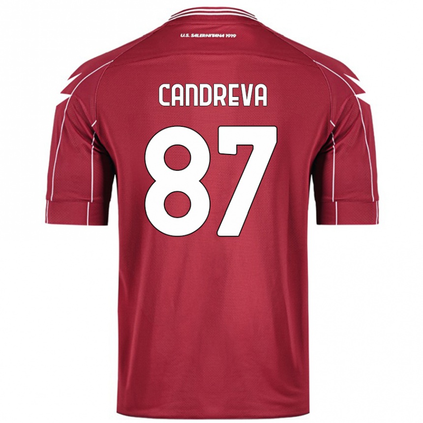 Kids Football Antonio Candreva #87 Burgundy Home Jersey 2024/25 T-Shirt