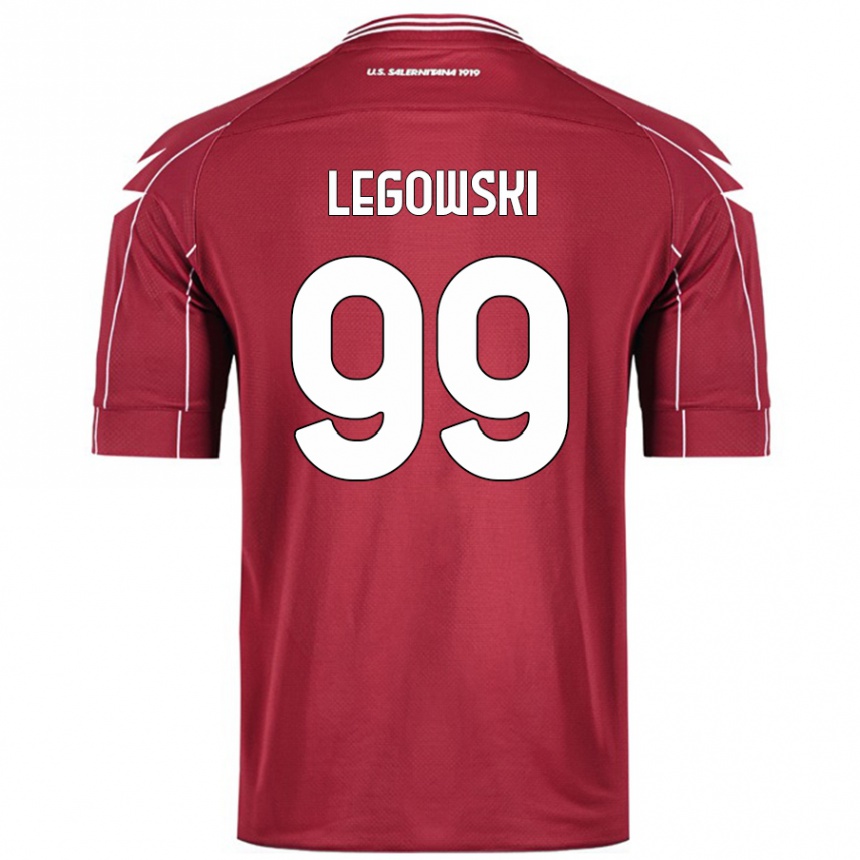 Kids Football Mateusz Legowski #99 Burgundy Home Jersey 2024/25 T-Shirt