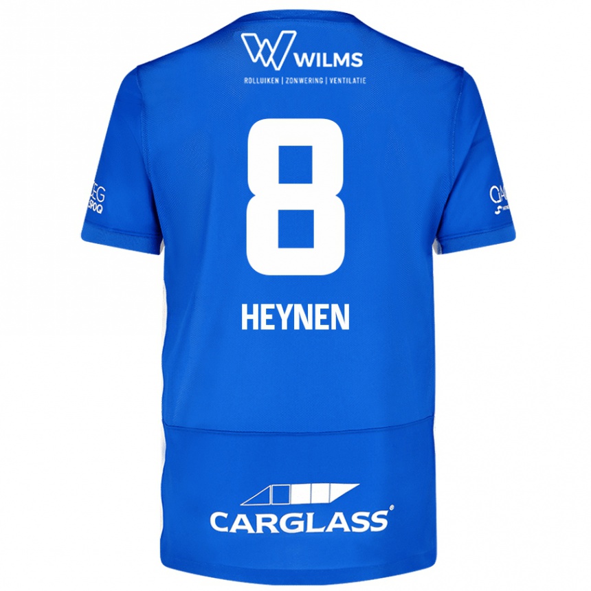 Kids Football Bryan Heynen #8 Blue Home Jersey 2024/25 T-Shirt