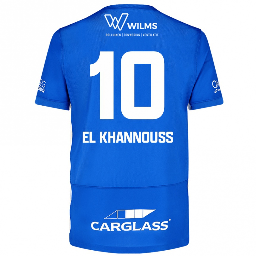 Kids Football Bilal El Khannouss #10 Blue Home Jersey 2024/25 T-Shirt