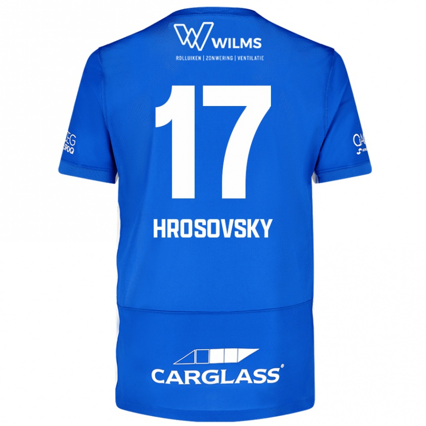 Kids Football Patrik Hrosovsky #17 Blue Home Jersey 2024/25 T-Shirt