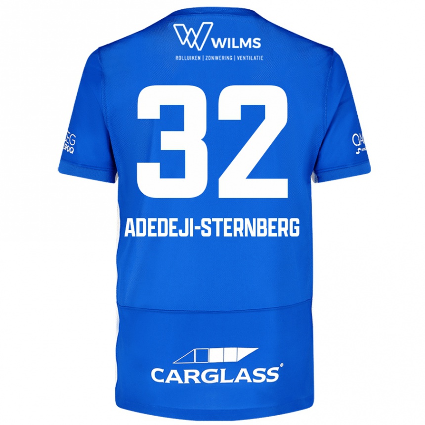 Kids Football Noah Adedeji-Sternberg #32 Blue Home Jersey 2024/25 T-Shirt