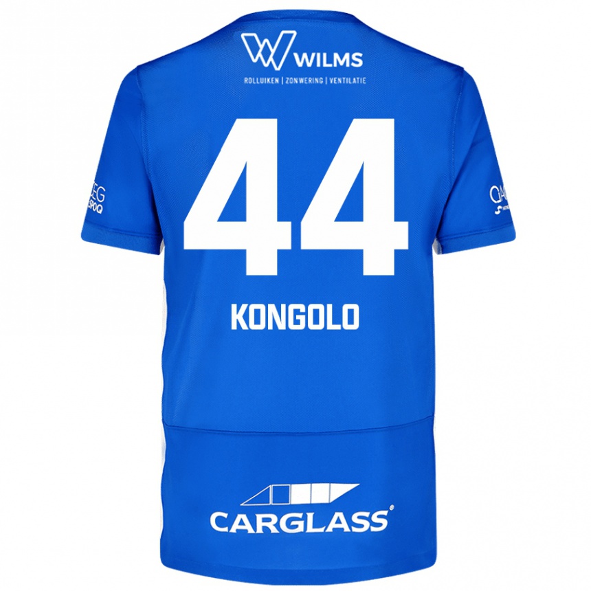 Kids Football Josue Kongolo #44 Blue Home Jersey 2024/25 T-Shirt