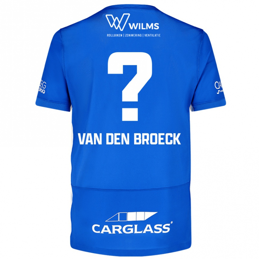 Kids Football Kobe Van Den Broeck #0 Blue Home Jersey 2024/25 T-Shirt