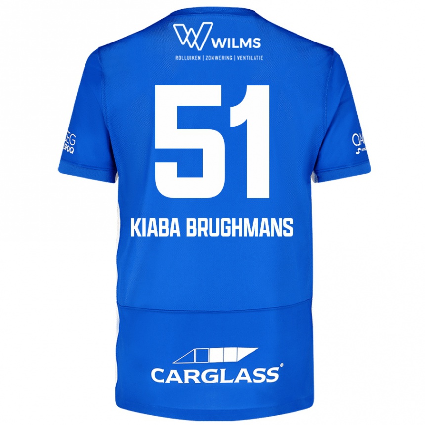 Kids Football Lucca Kiaba Brughmans #51 Blue Home Jersey 2024/25 T-Shirt