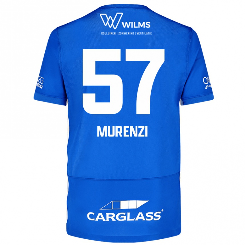 Kids Football Aaron Murenzi #57 Blue Home Jersey 2024/25 T-Shirt