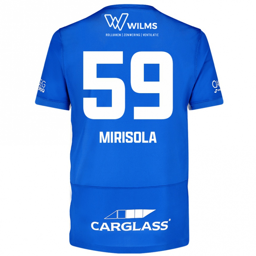 Kids Football Robin Mirisola #59 Blue Home Jersey 2024/25 T-Shirt