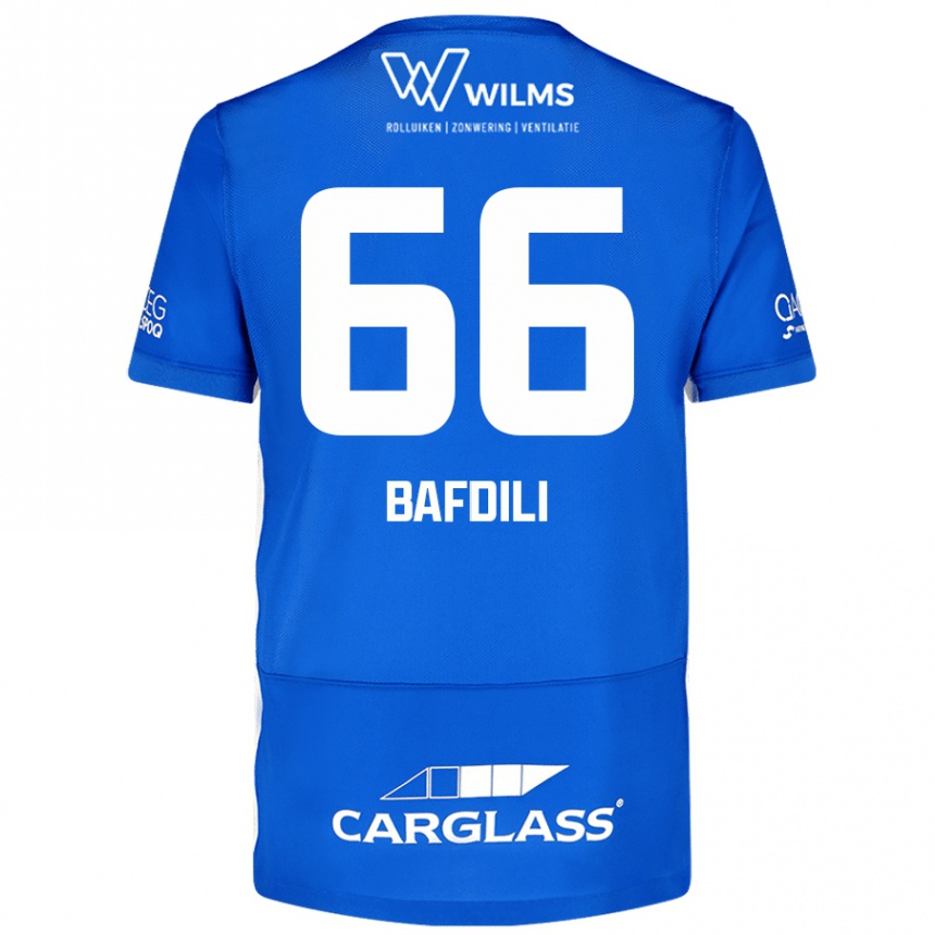 Kids Football Zaïd Bafdili #66 Blue Home Jersey 2024/25 T-Shirt