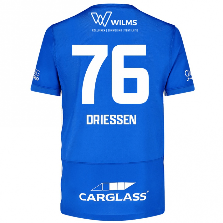 Kids Football Jelle Driessen #76 Blue Home Jersey 2024/25 T-Shirt