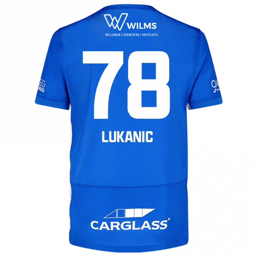 Kids Football Luka Lukanic #78 Blue Home Jersey 2024/25 T-Shirt