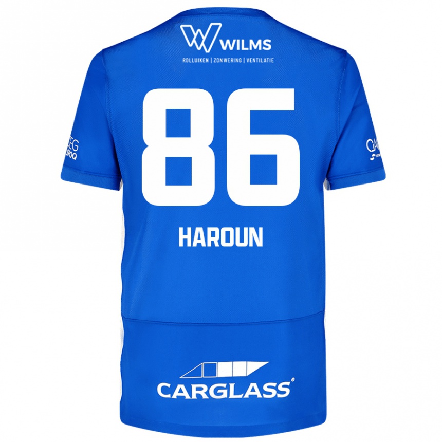 Kids Football Kenan Haroun #86 Blue Home Jersey 2024/25 T-Shirt