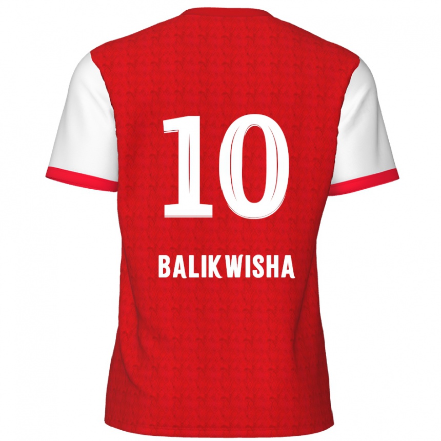 Kids Football Michel-Ange Balikwisha #10 Red White Home Jersey 2024/25 T-Shirt